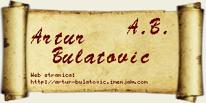 Artur Bulatović vizit kartica